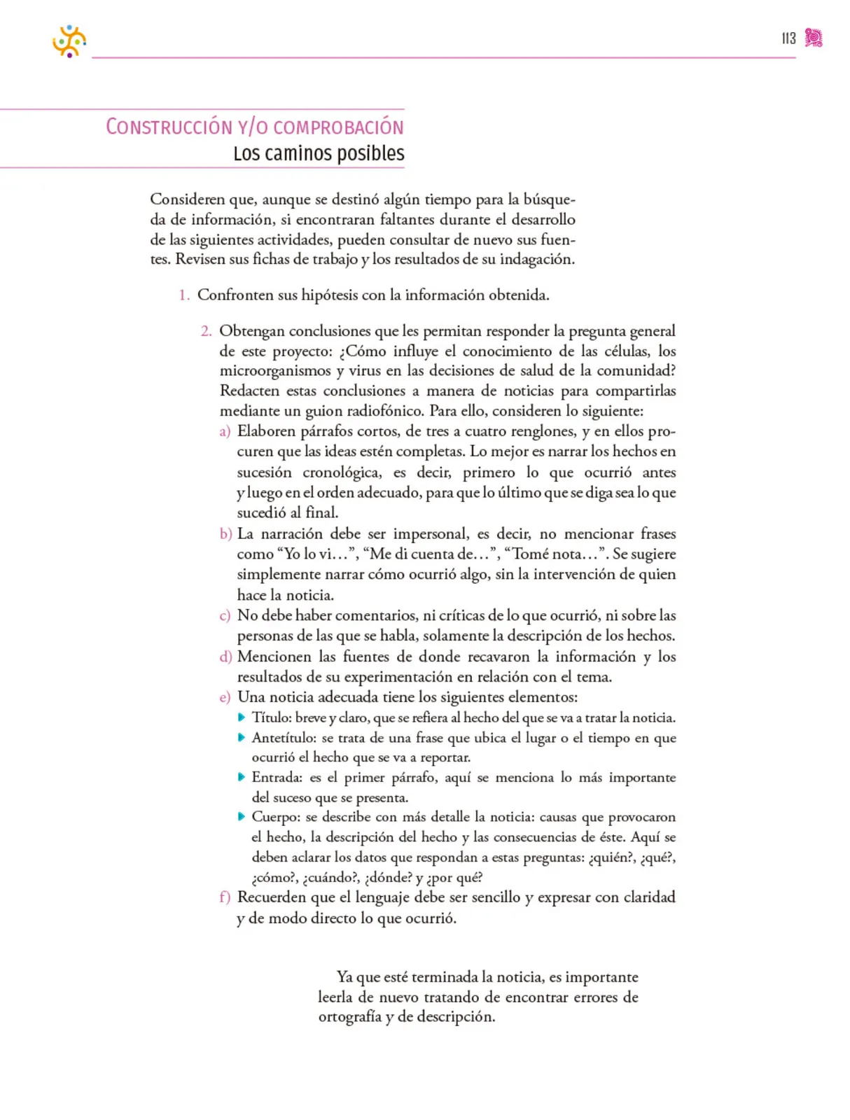 Miniatura página 114 de Colección Ximhai. Nuestro libro de proyectos.   Libro de Educación Secundaria Grado 1°  Ciclo Escolar 2025 - 2026