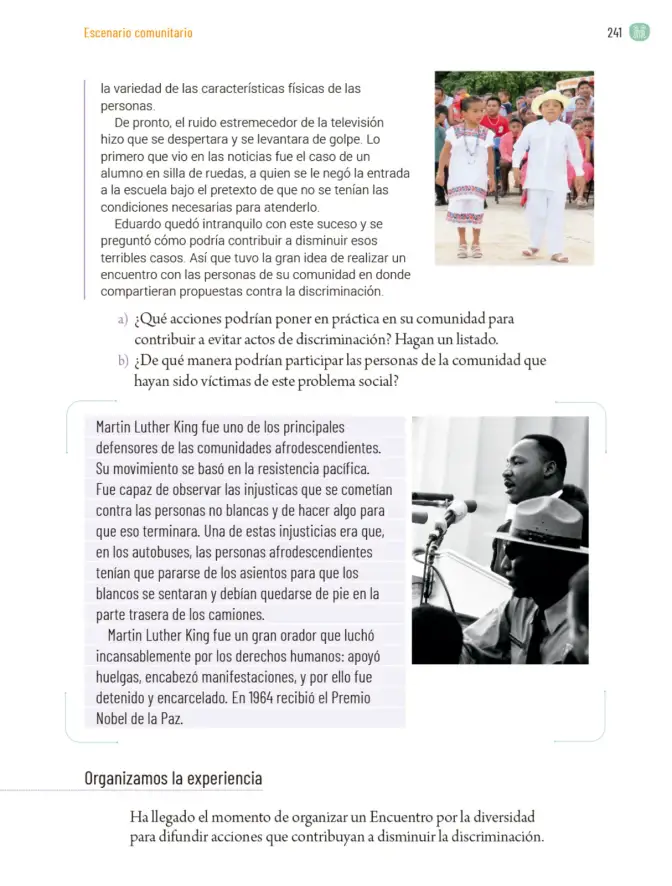 Página 244 de Proyectos Comunitarios. Libro de Educación Primaria Grado 6° Ciclo Escolar 2025 - 2026