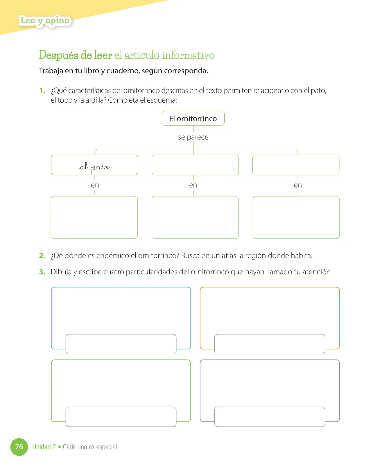Página 78 de Lenguaje y Comunicación – Cuarto Básico | Texto del Estudiante MINEDUC – Descargar PDF · 2024