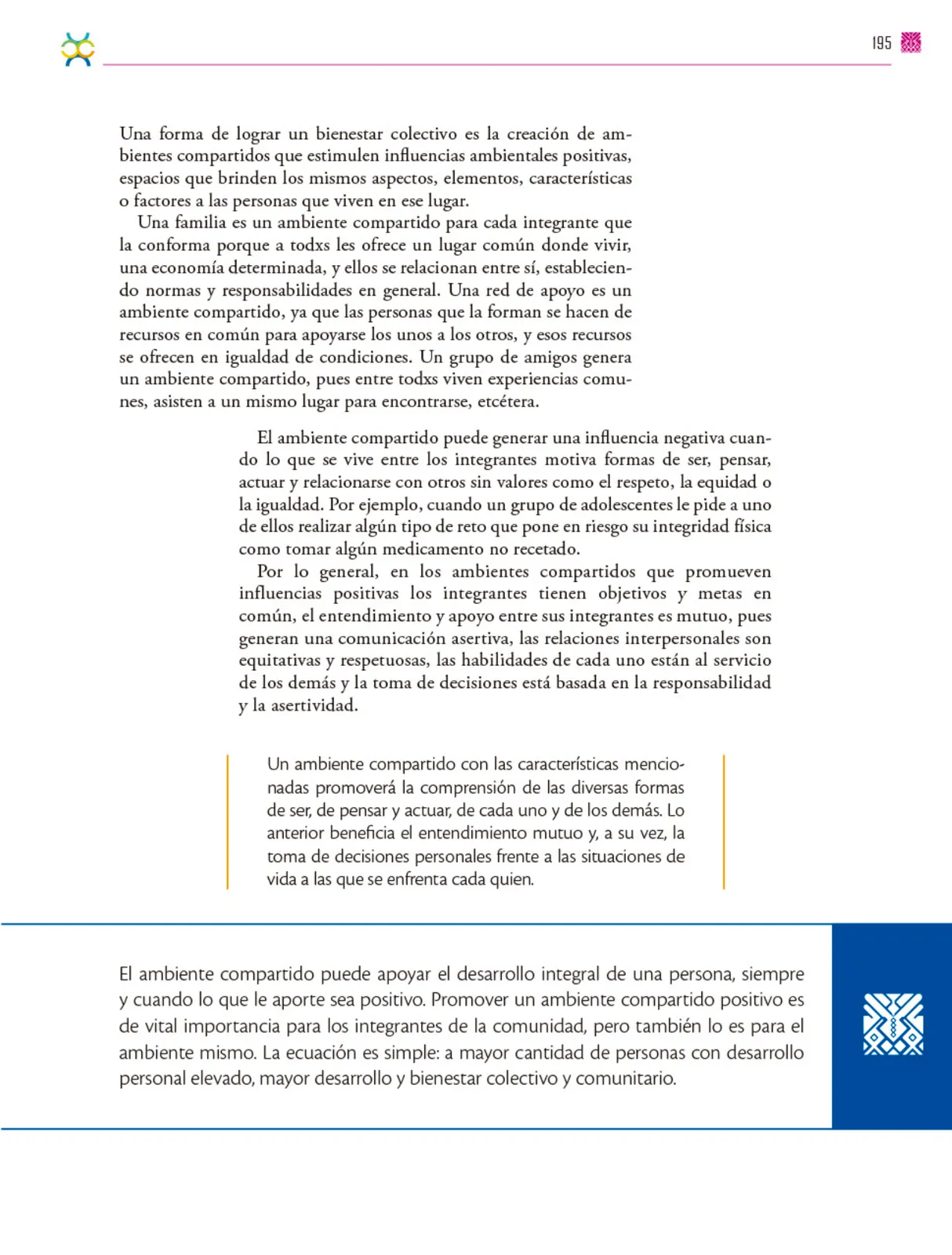 Miniatura página 196 de Colección Nanahuatzin. De lo humano y lo comunitario.   Libro de Educación Secundaria Grado 3°  Ciclo Escolar 2025 - 2026