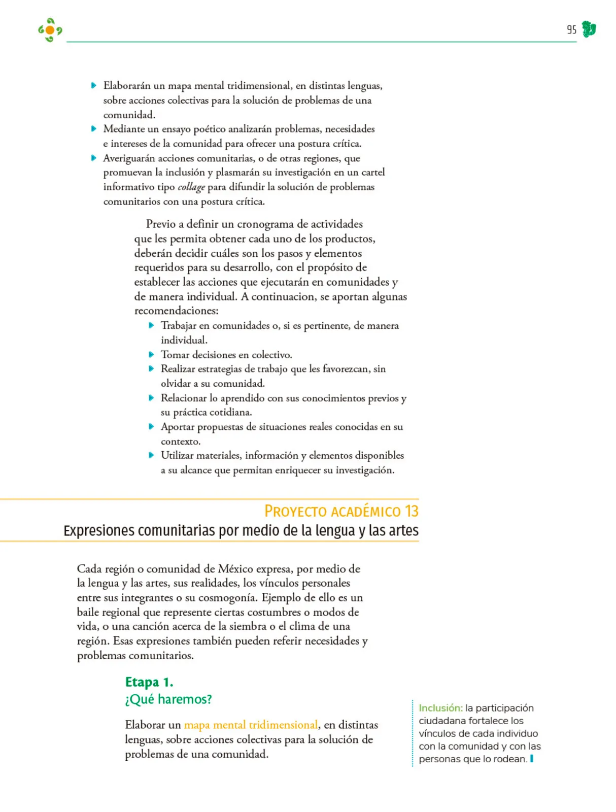 Página 96 de Colección Sk´asolil. Nuestro libro de Proyectos. Tomo I. Libro de Educación Telesecundaria Grado 2° Ciclo Escolar 2025 - 2026