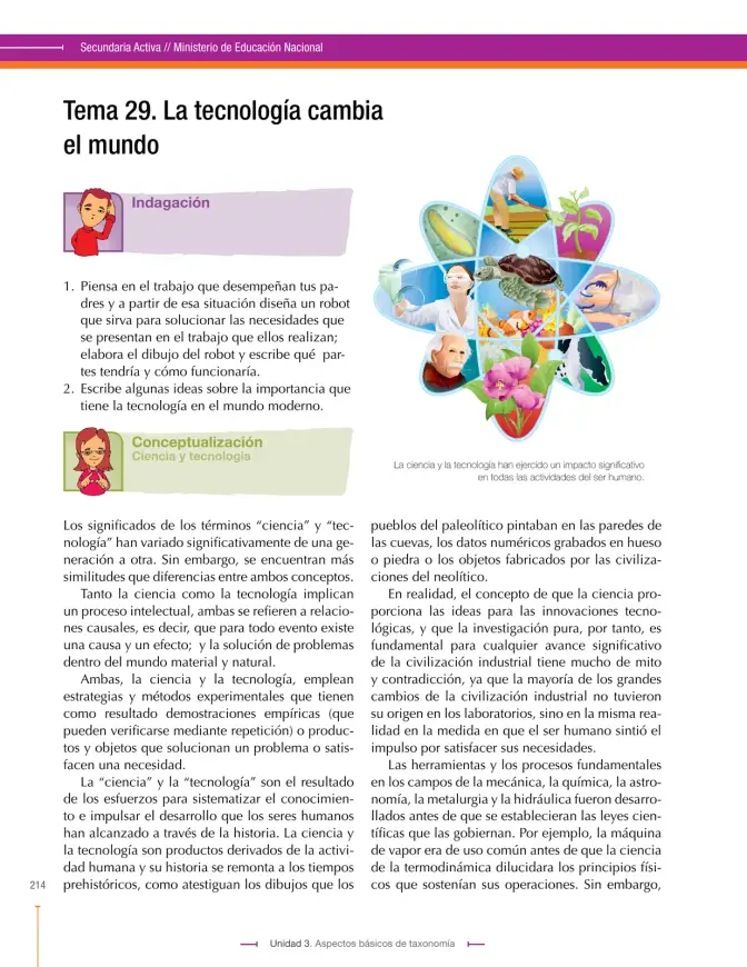 Página 214 de Ciencias Naturales 9° · Secundaria Activa