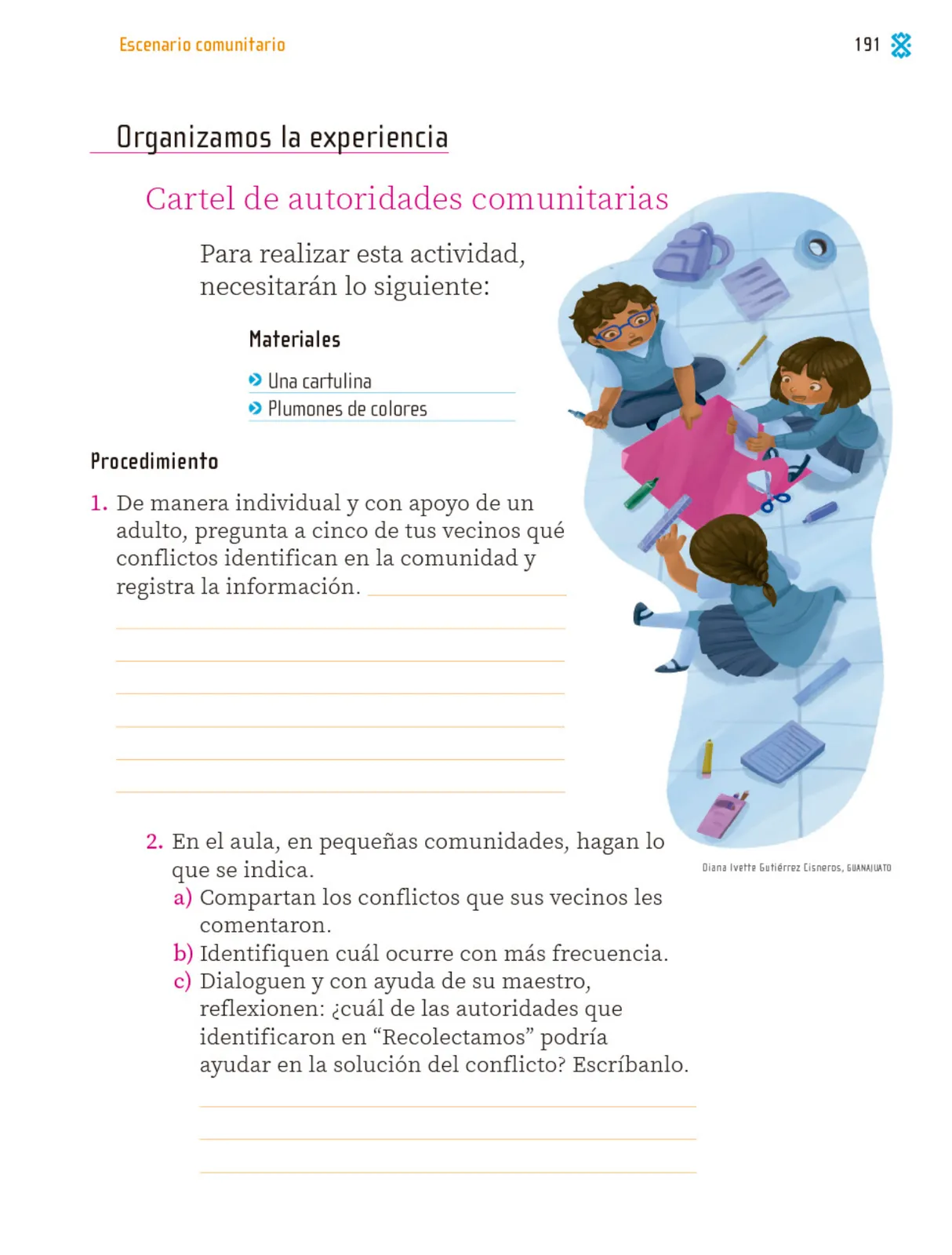 Página 192 de Proyectos Comunitarios. Libro de Educación Primaria Grado 1° Ciclo Escolar 2025 - 2026