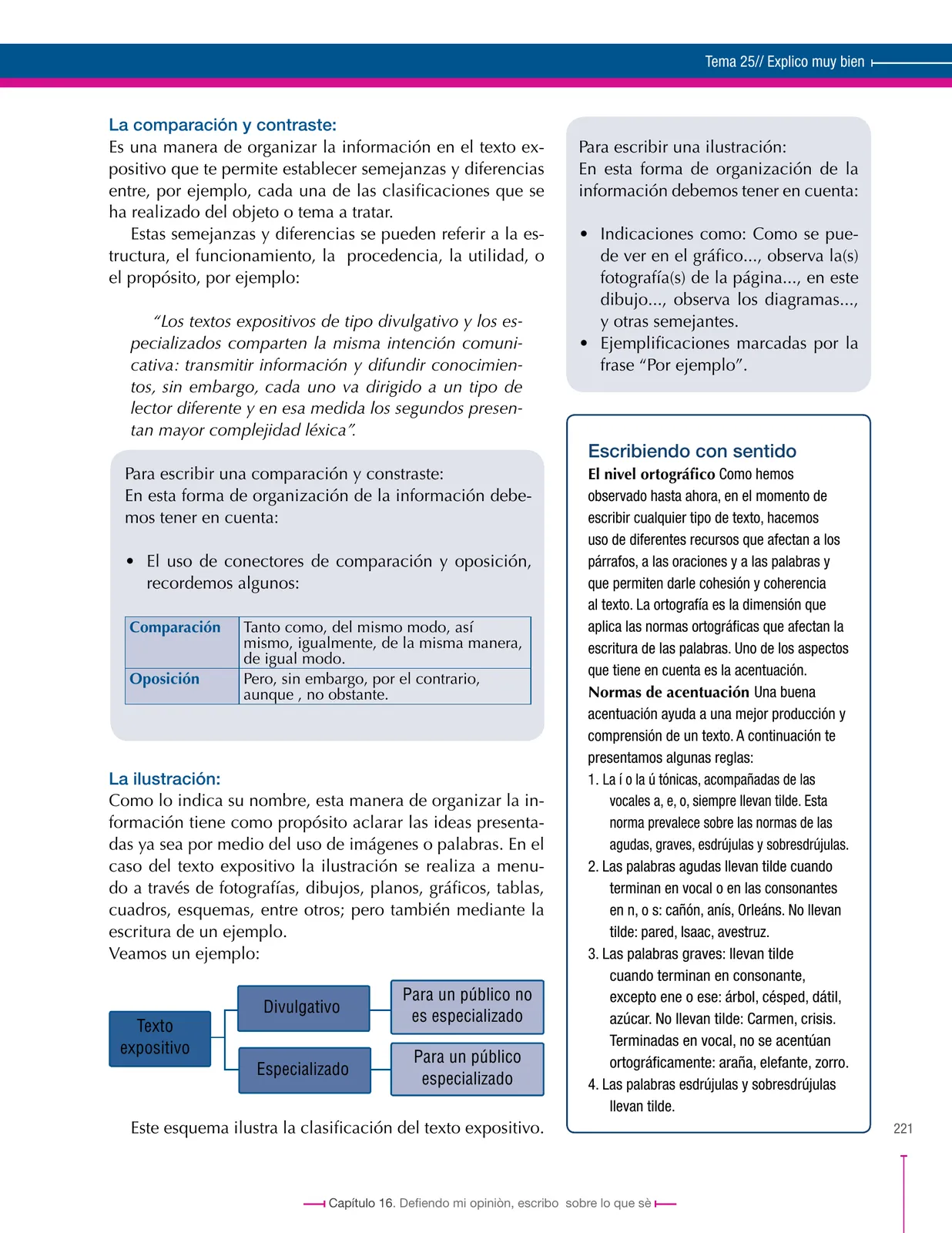 Página 221 de Lenguaje 7° · Secundaria Activa