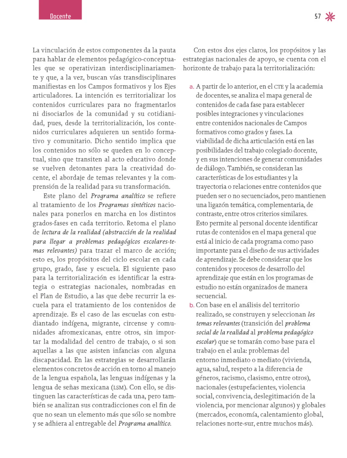 Miniatura página 58 de Un libro sin recetas para la maestra y el maestro. Fase 2  Libro de Educación Preescolar Grado 1°, 2°, 3°  Ciclo Escolar 2025 - 2026