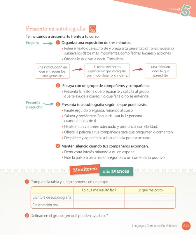 Página 213 de Lenguaje y Comunicación – Cuarto Básico | Texto del Estudiante MINEDUC – Descargar PDF · 2024