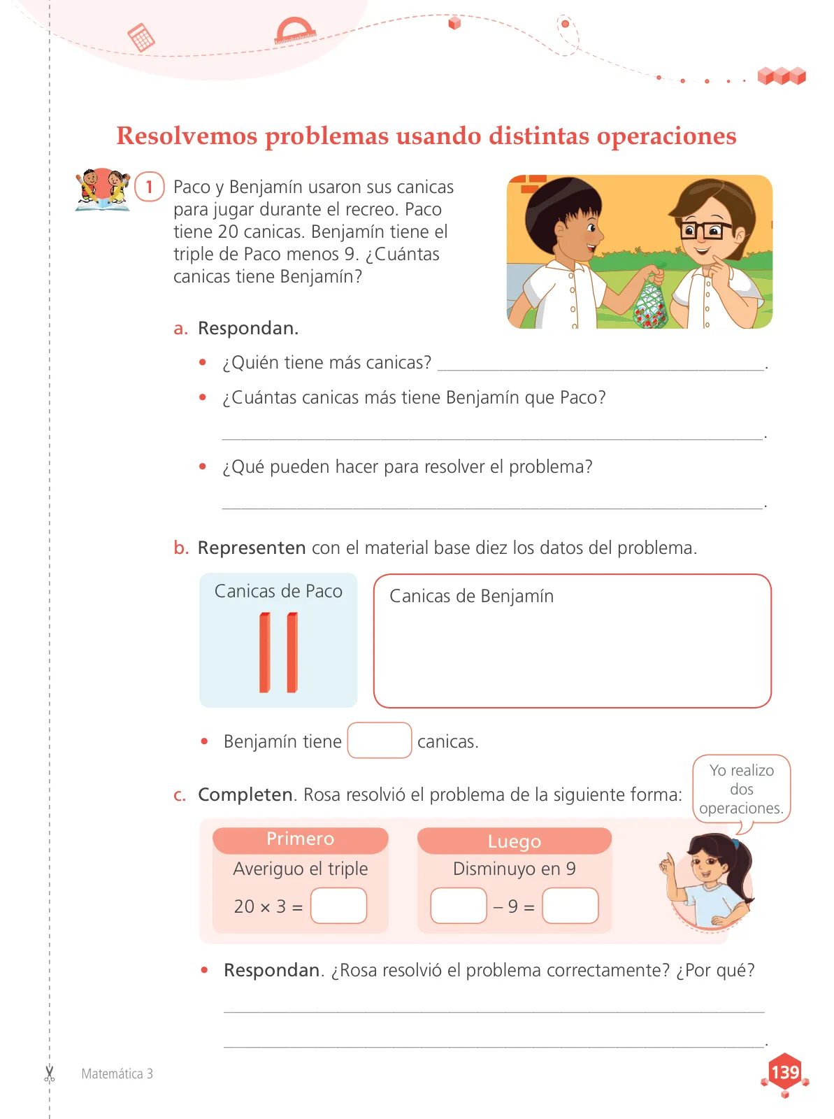 Miniatura página 141 de Matemática 3 : cuaderno de trabajo para tercer grado de Educación Primaria 2019 · 2019