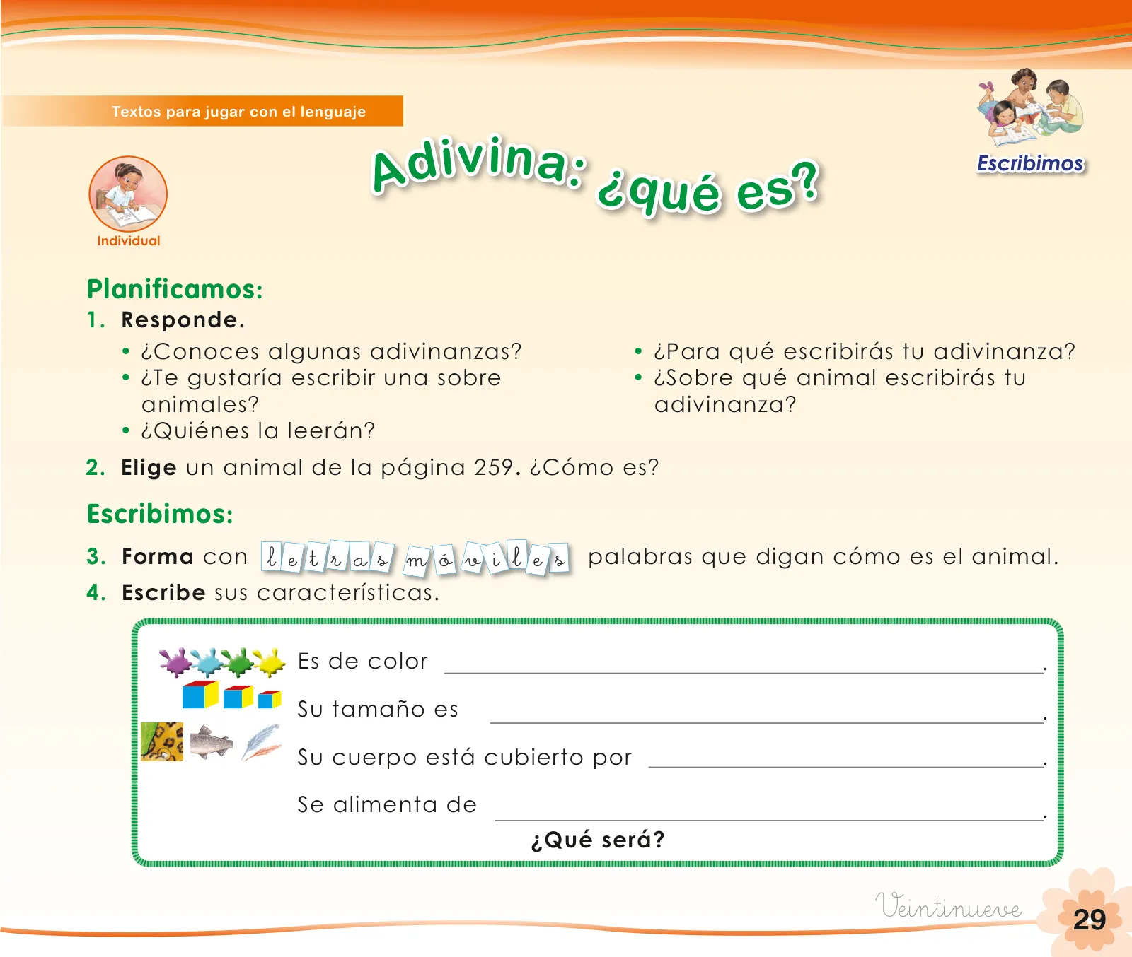 Miniatura página 31 de Comunicación 1 : cuaderno de trabajo para primer grado de Educación Primaria 2019 · 2019