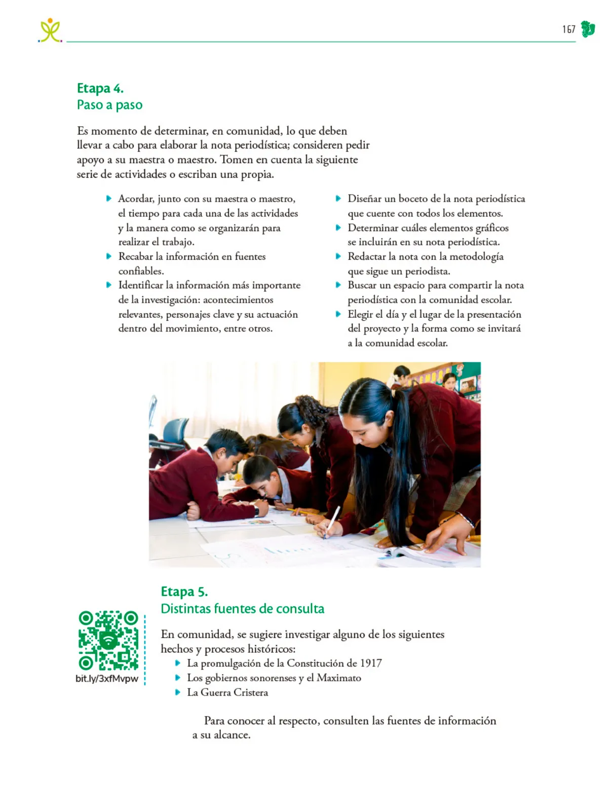 Página 168 de Colección Sk´asolil. Nuestro libro de Proyectos.  Tomo III.  Libro de Educación Telesecundaria Grado 2°  Ciclo Escolar 2025 - 2026