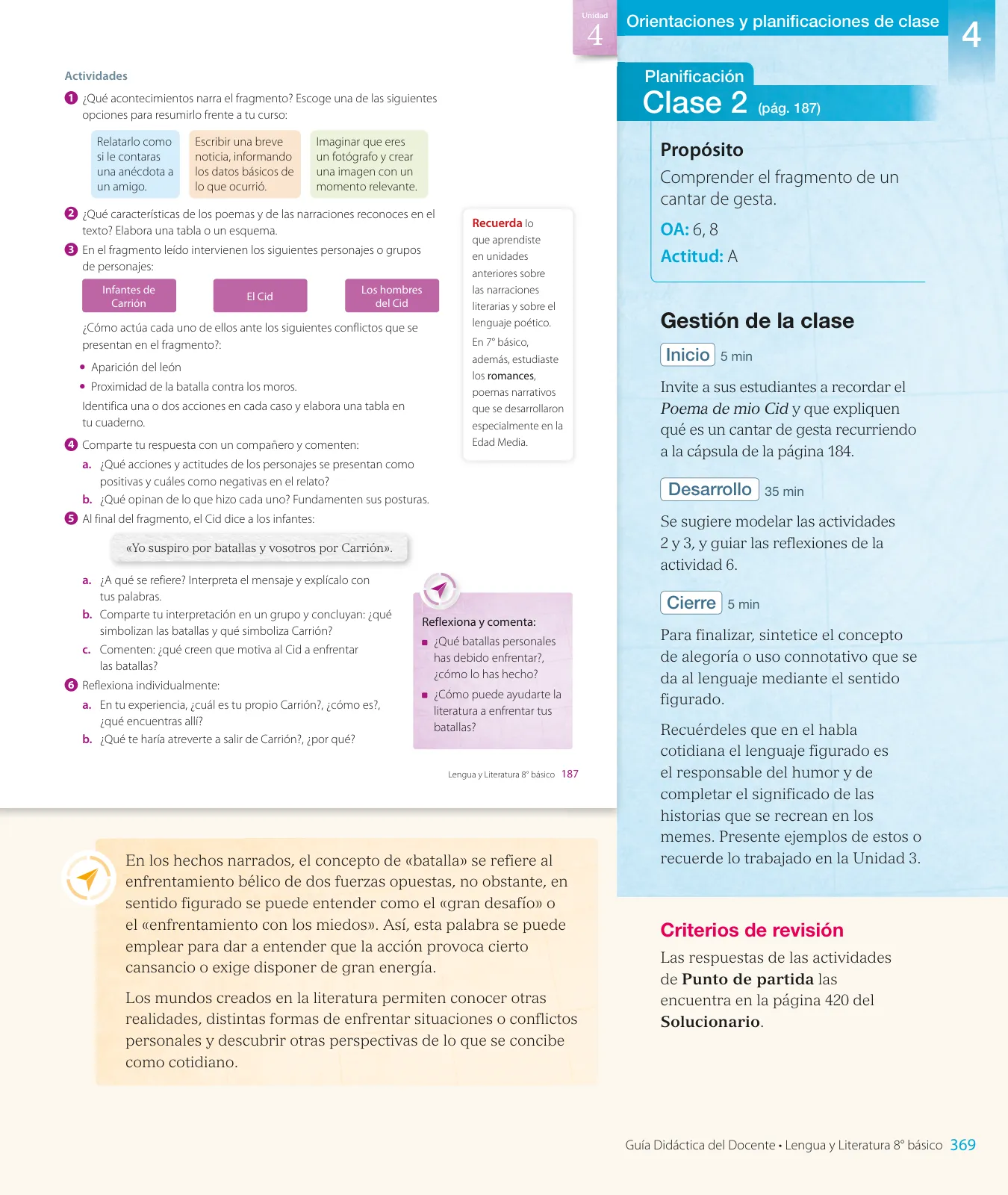 Página 141 de Lengua y Literatura – Octavo Básico | Texto del Estudiante MINEDUC – Descargar PDF · 2024