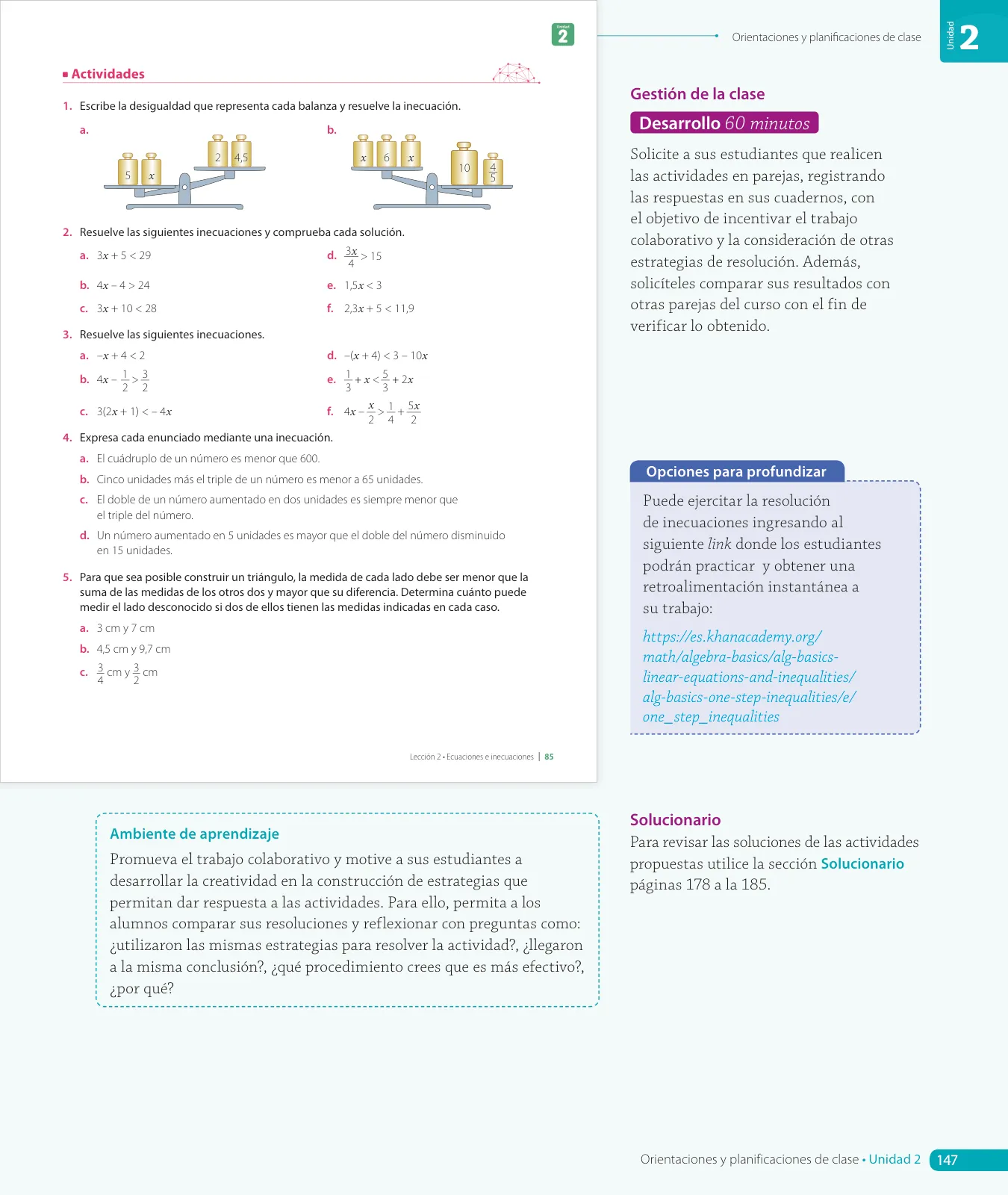 Página 149 de Matemática – Octavo Básico | Texto del Estudiante MINEDUC – Descargar PDF · 2024