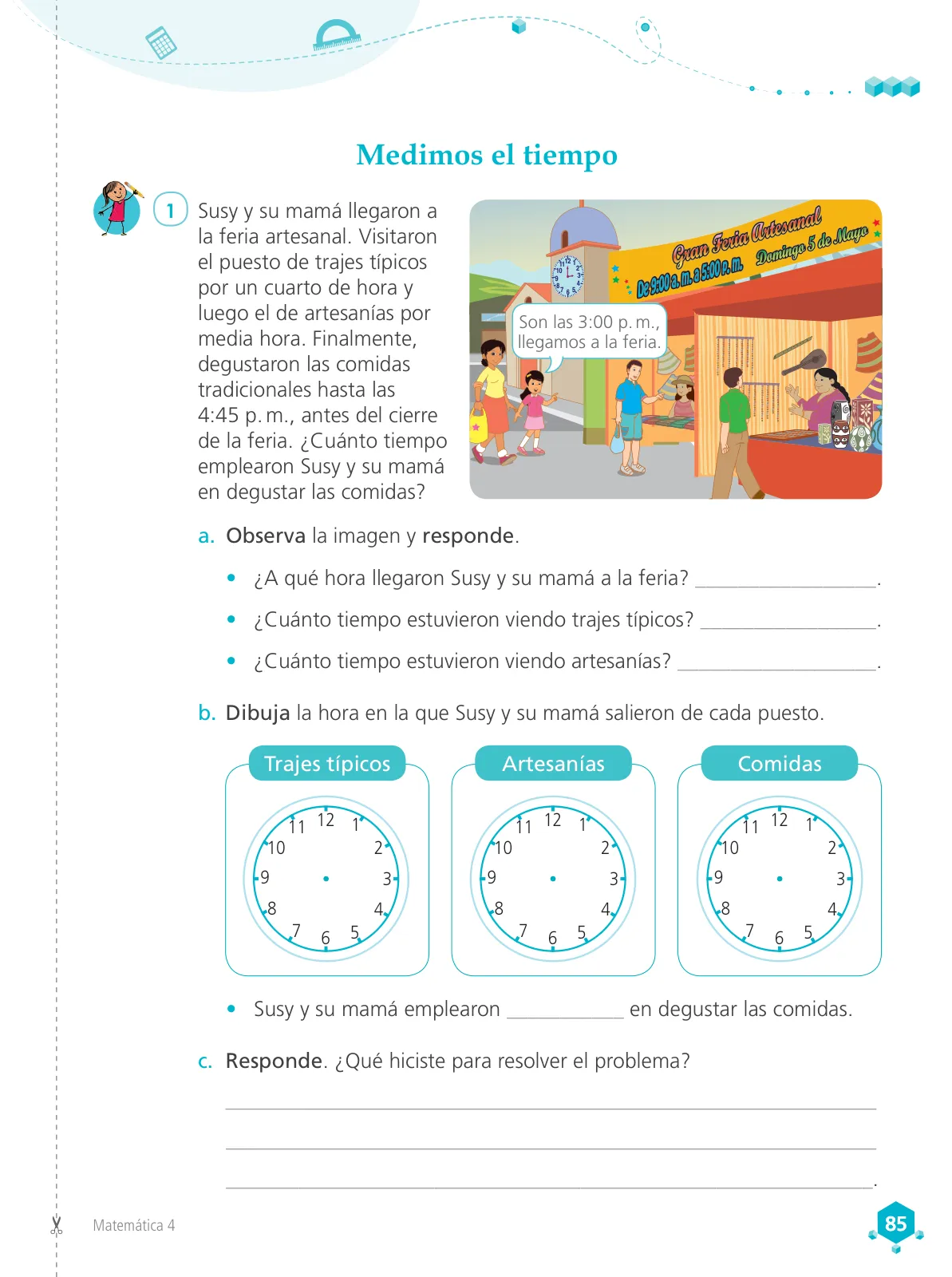 Miniatura página 87 de Matemática 4 : cuaderno de trabajo para cuarto grado de Educación Primaria 2019 · 2019