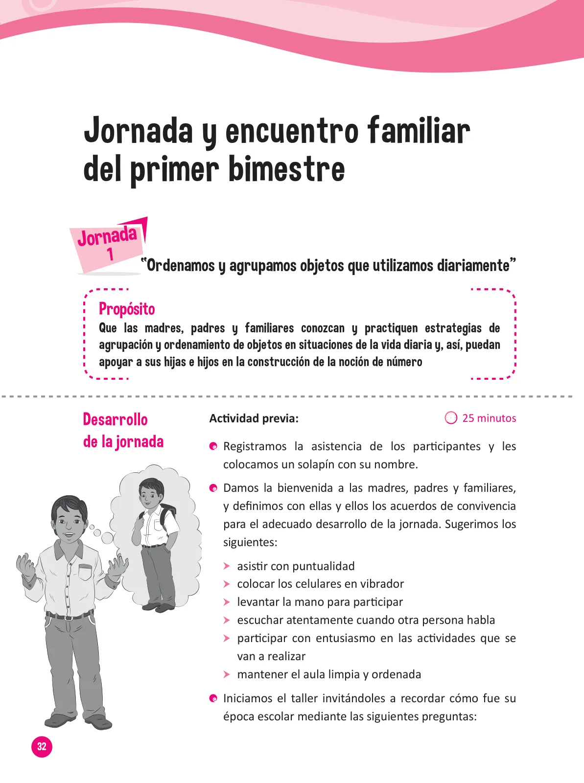 Miniatura página 34 de Guía para el trabajo docente con las familias del ciclo III de Primaria · 2016