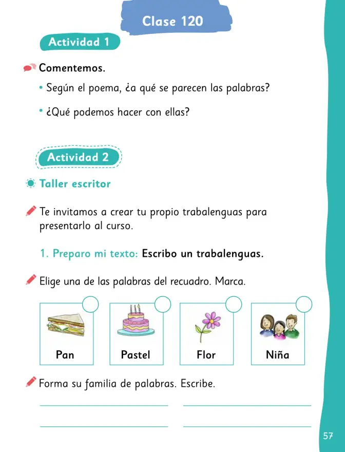 Página 59 de Lenguaje y Comunicación – Segundo Básico – Texto del Estudiante MINEDUC – Descargar PDF · 2024