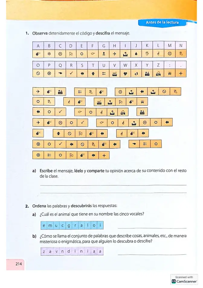 Página 214 de Lengua y Literatura 4° · 2025