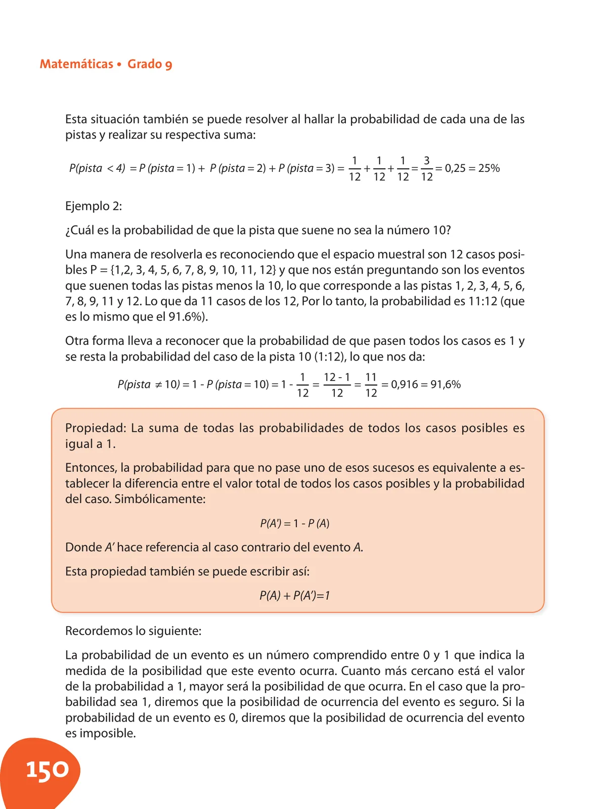Página 151 de Matematica 9° · Postprimaria