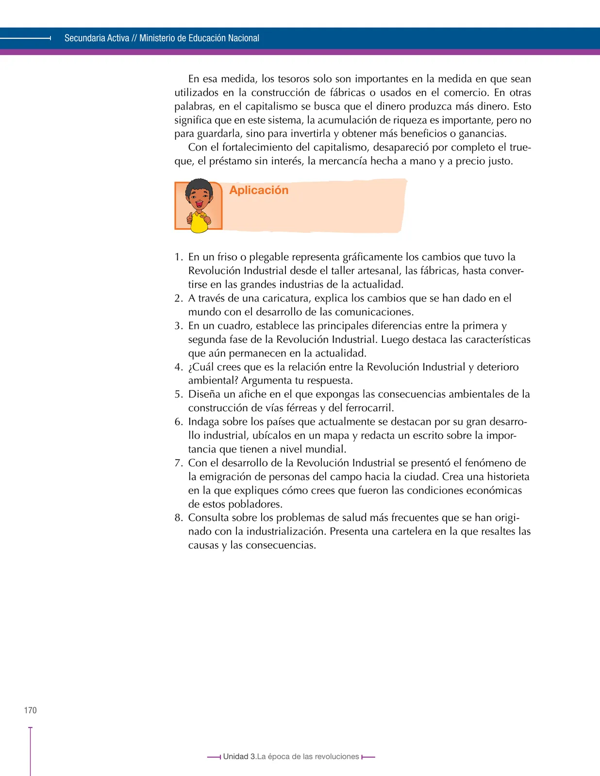 Página 170 de Ciencias Sociales 8° · Secundaria Activa