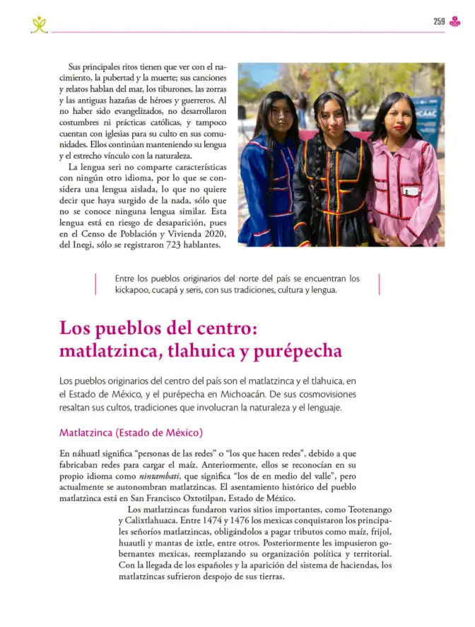 Página 260 de Colección Ximhai. Ética, naturaleza y sociedades. Libro de Educación Secundaria Grado 1° Ciclo Escolar 2025 - 2026