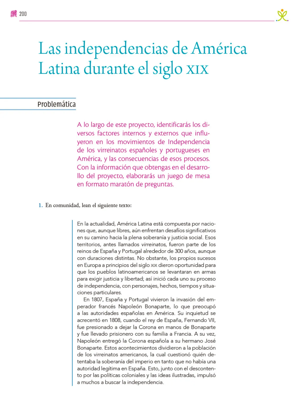 Miniatura página 201 de Colección Nanahuatzin. Nuestro libro de proyectos.   Libro de Educación Secundaria Grado 3°  Ciclo Escolar 2025 - 2026
