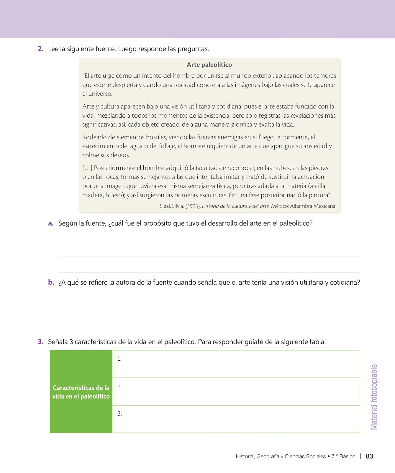 Página 84 de Historia, Geografía y Ciencias Sociales – Séptimo Básico | Texto del Estudiante MINEDUC – Descargar PDF · 2024
