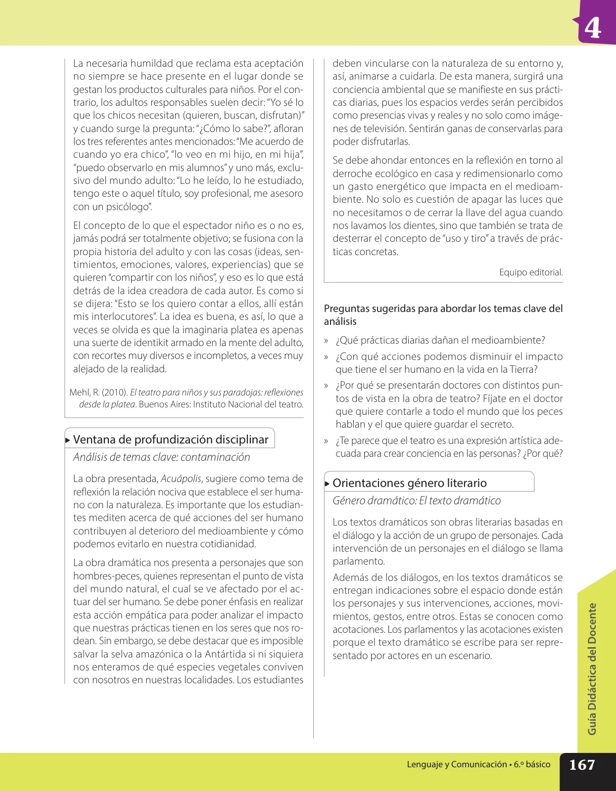 Página 156 de Lenguaje y Comunicación – Sexto Básico | Texto del Estudiante MINEDUC – Descargar PDF · 2024