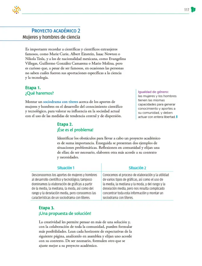 Página 118 de Colección Nanahuatzin. Nuestro libro de Proyectos. Tomo I. Libro de Educación Telesecundaria Grado 3° Ciclo Escolar 2025 - 2026