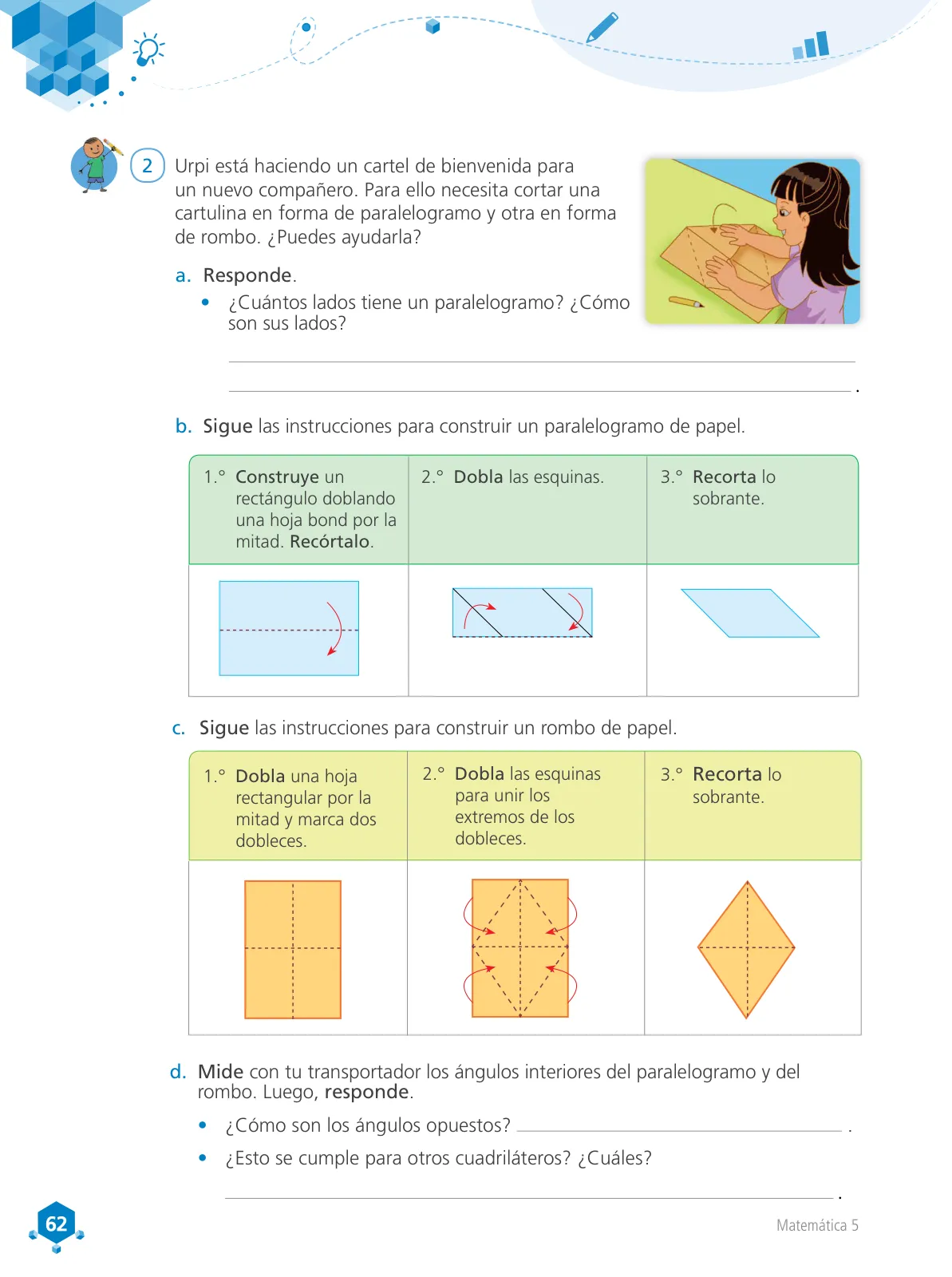 Miniatura página 63 de Matemática 5 : cuaderno de trabajo para quinto grado de Educación Primaria 2018 · 2018