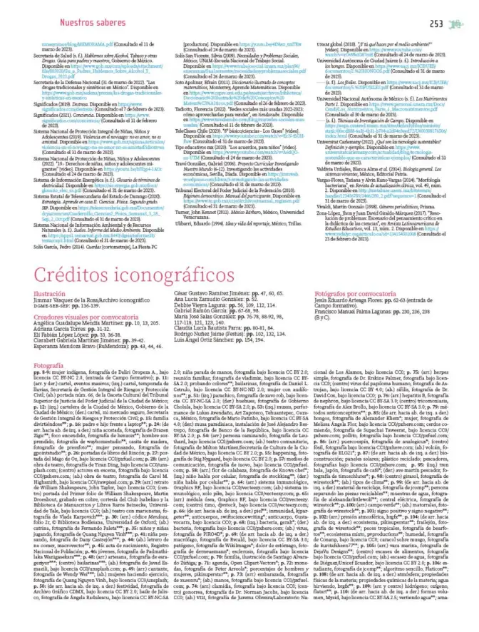 Página 254 de Nuestros saberes: Libro para alumnos, maestros y familia. Libro de Educación Primaria Grado 6° Ciclo Escolar 2025 - 2026