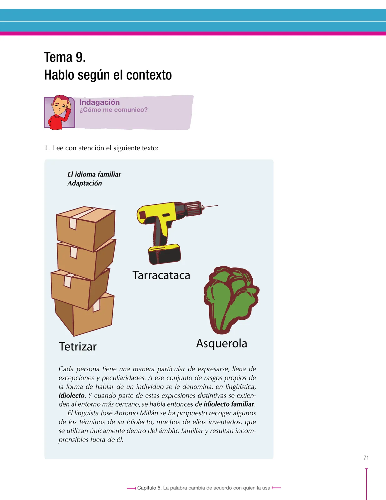Página 71 de Lenguaje 7° · Secundaria Activa