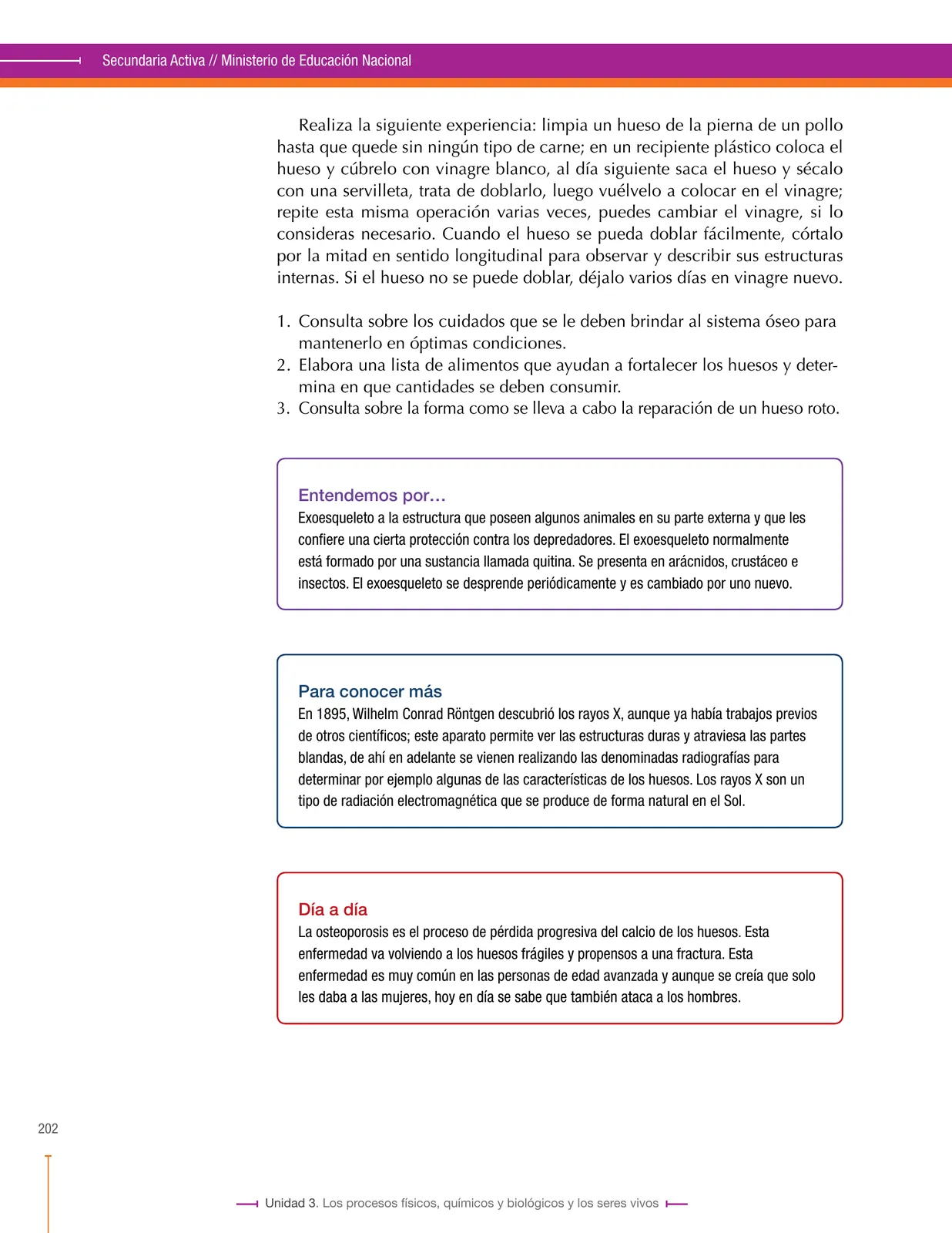 Página 202 de Ciencias Naturales 8° · Secundaria Activa