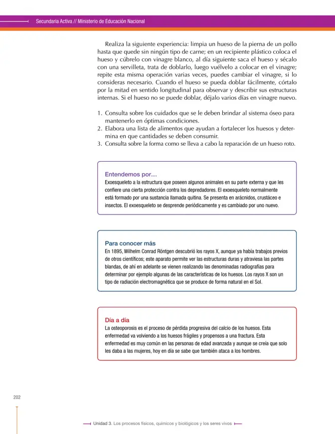 Página 202 de Ciencias Naturales 8° · Secundaria Activa