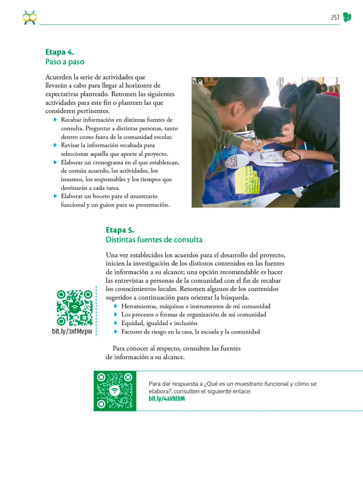 Página 252 de Colección Nanahuatzin. Nuestro libro de Proyectos.  Tomo II.  Libro de Educación Telesecundaria Grado 3°  Ciclo Escolar 2025 - 2026