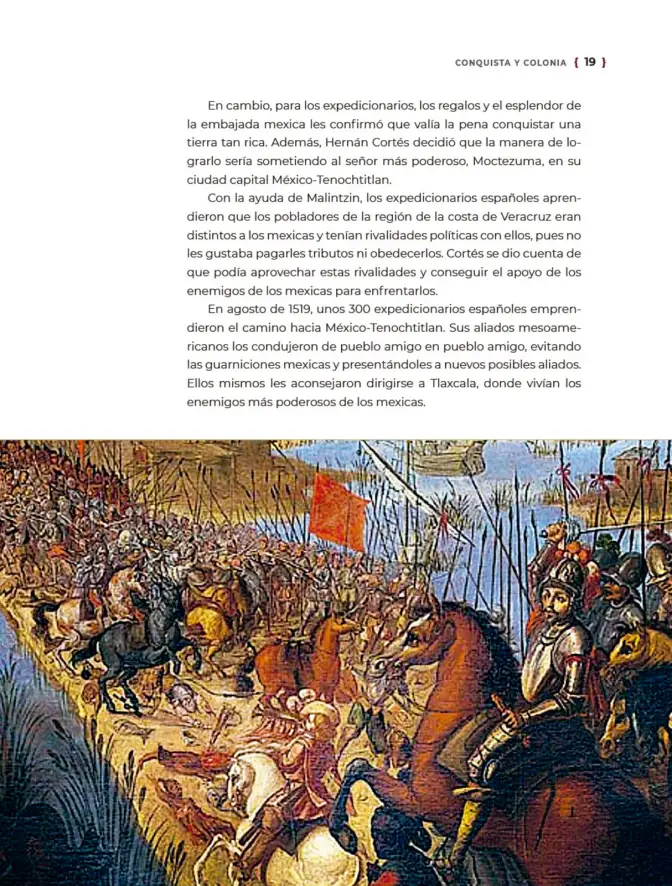 Página 20 de Historia del pueblo mexicano. Libro de Educación Secundaria Grado 1° Ciclo Escolar 2025 - 2026
