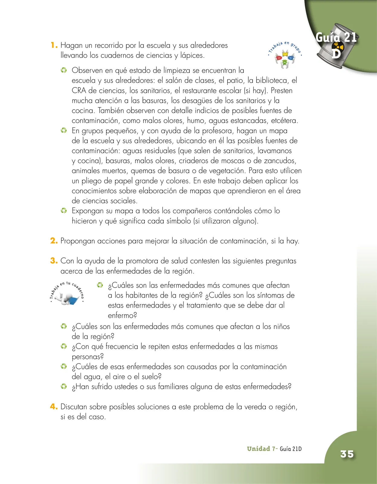 Miniatura página 35 de Ciencias Naturales 4° · Cartilla 03