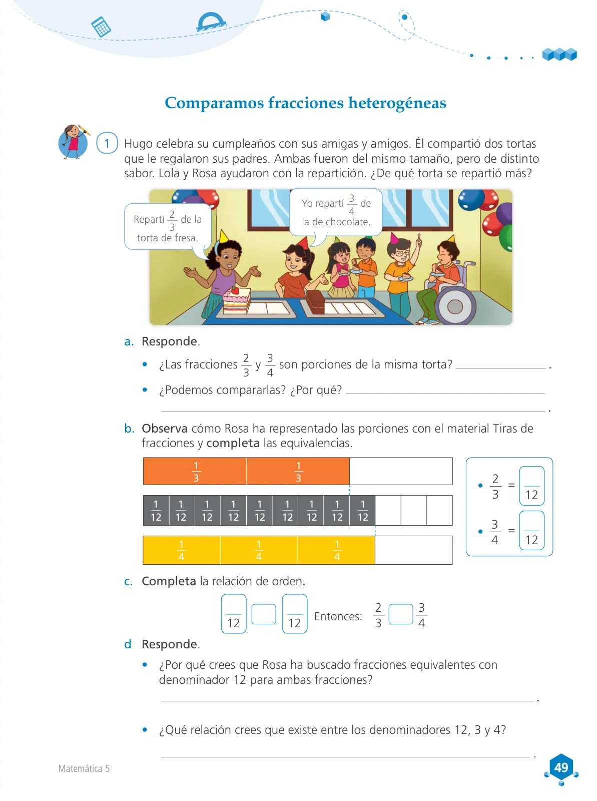 Miniatura página 50 de Matemática 5 : cuaderno de trabajo para quinto grado de Educación Primaria 2018 · 2018