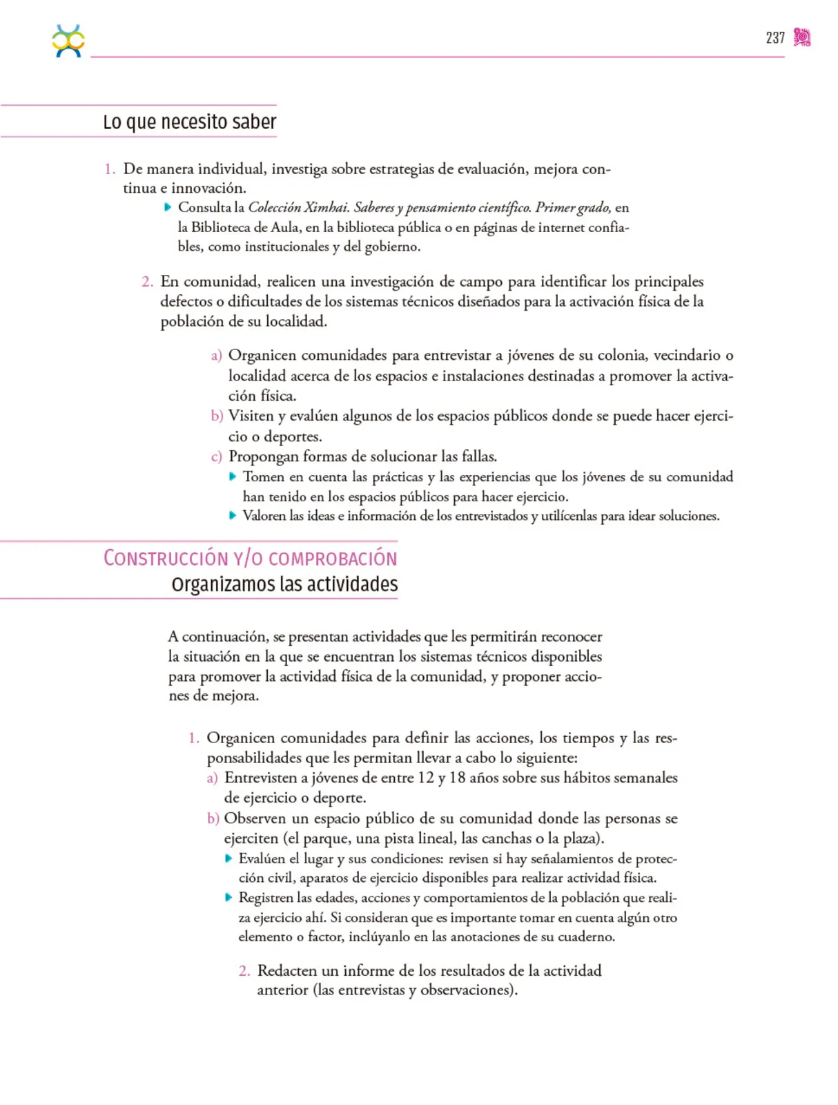 Página 238 de Colección Ximhai. Nuestro libro de proyectos. Libro de Educación Secundaria Grado 1° Ciclo Escolar 2025 - 2026