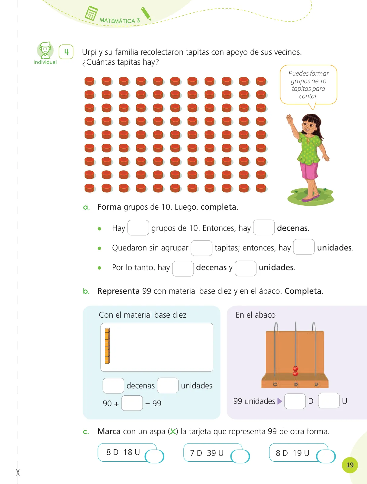 Página 21 de Cuadernillo de Matemática 3, tercer grado de Primaria · 2023