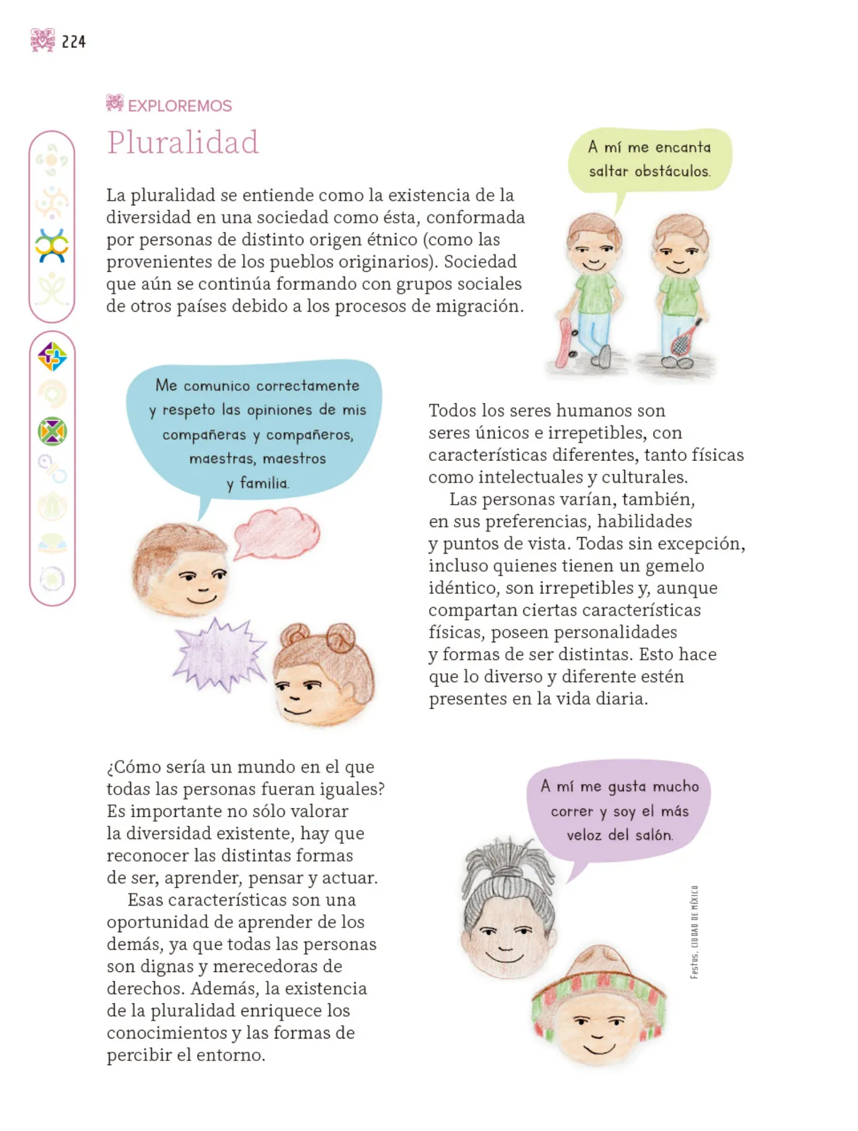 Página 225 de Nuestros saberes: Libro para alumnos, maestros y familia. Libro de Educación Primaria Grado 3° Ciclo Escolar 2025 - 2026