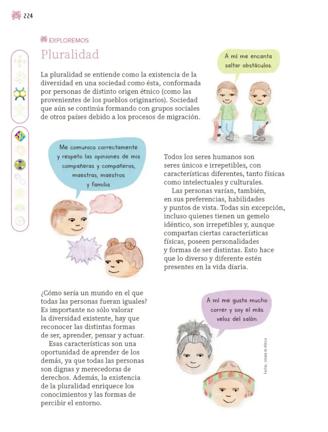 Página 225 de Nuestros saberes: Libro para alumnos, maestros y familia. Libro de Educación Primaria Grado 3° Ciclo Escolar 2025 - 2026