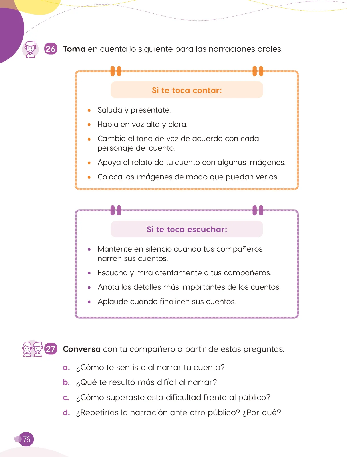 Miniatura página 78 de Cuadernillo de Comunicación 3. Tercer grado de Primaria · 2024