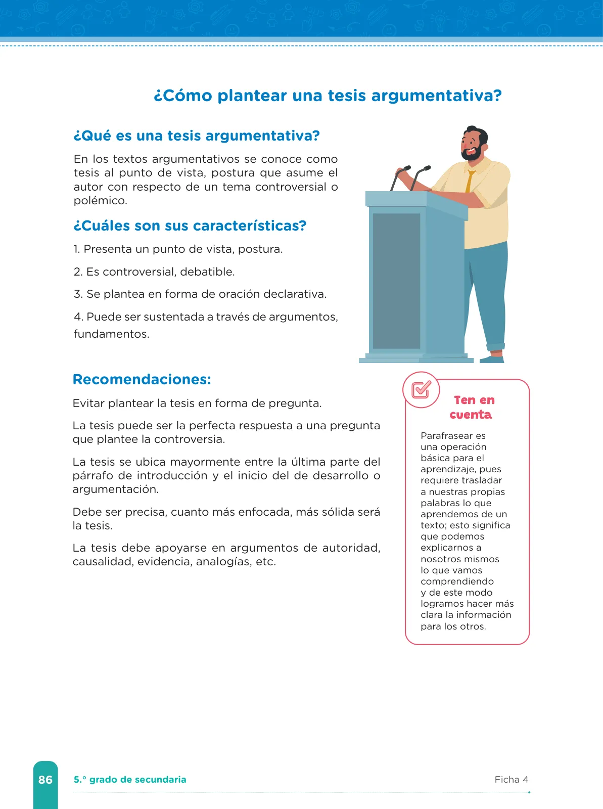 Página 88 de Fichas de aprendizaje de Comunicación 5 · 2024