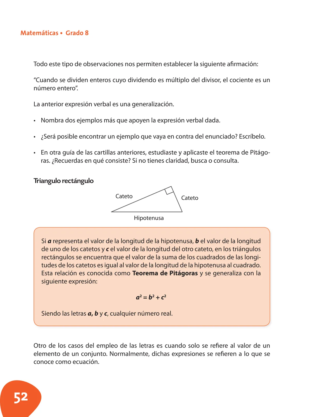 Página 53 de Matematica 8° · Postprimaria