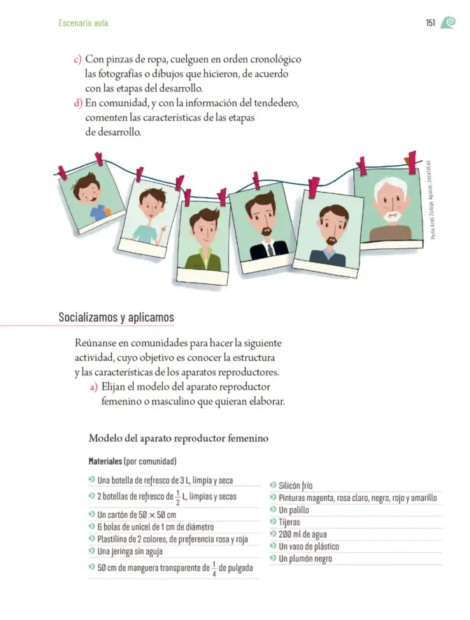 Página 154 de Proyectos de Aula. Libro de Educación Primaria Grado 5° Ciclo Escolar 2025 - 2026