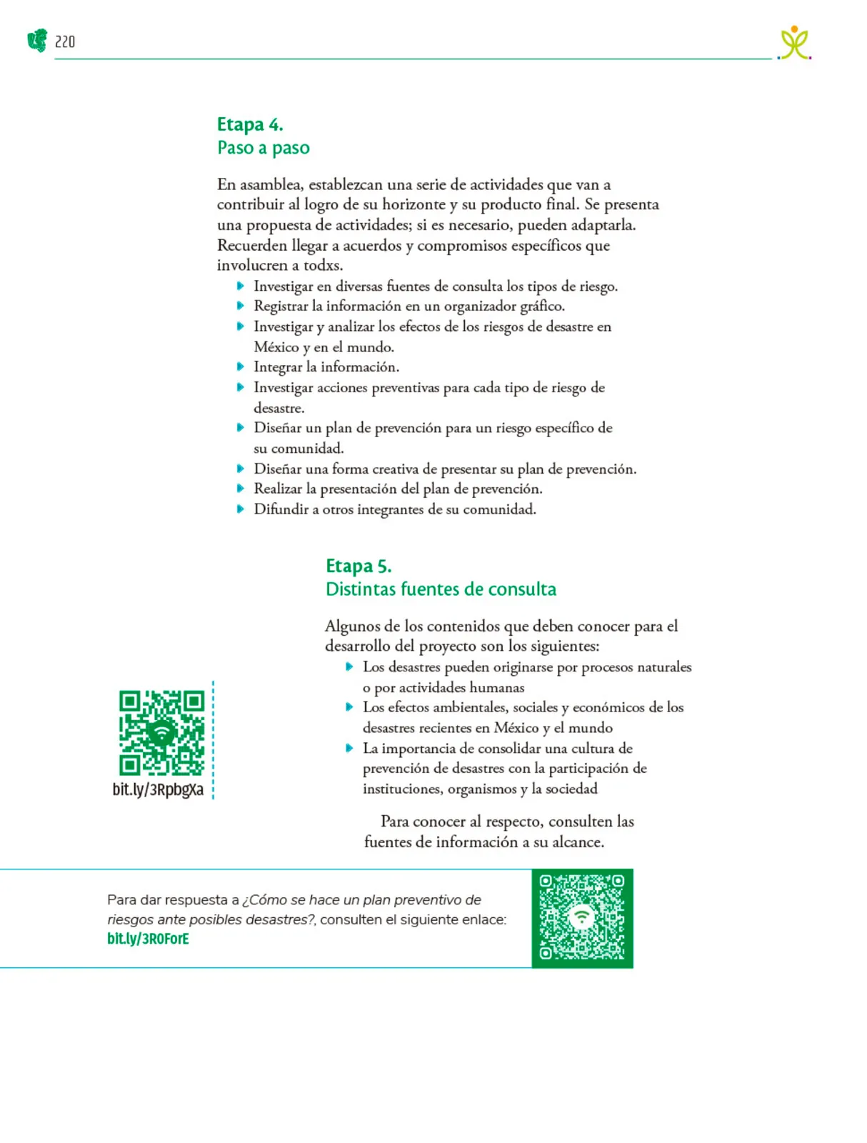 Página 221 de Colección Ximhai. Nuestro libro de Proyectos. Tomo I. Libro de Educación Telesecundaria Grado 1° Ciclo Escolar 2025 - 2026