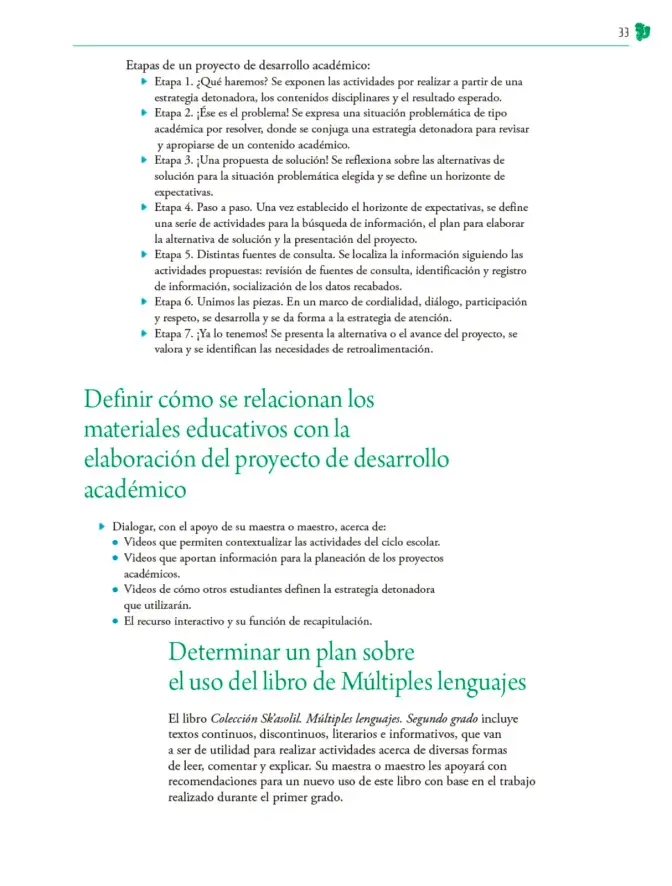 Página 34 de Colección Sk´asolil. Nuestro libro de Proyectos. Tomo I. Libro de Educación Telesecundaria Grado 2° Ciclo Escolar 2025 - 2026