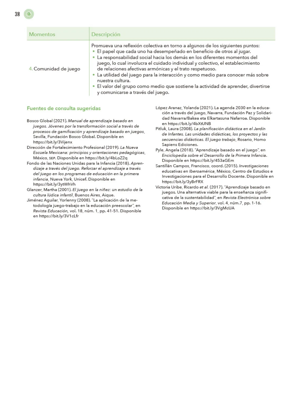Miniatura página 39 de Modalidades de trabajo para la acción transformadora y el codiseño  Libro de Educación Preescolar Grado 1°, 2°, 3°  Ciclo Escolar 2025 - 2026