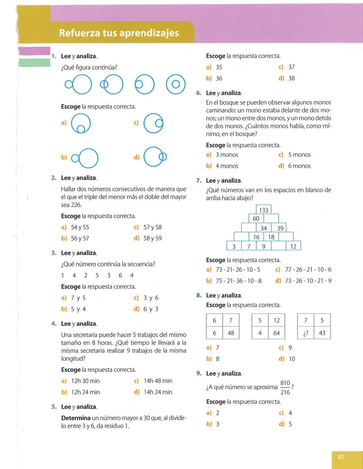 Página 87 de Matematica · 8 EGB · 2025