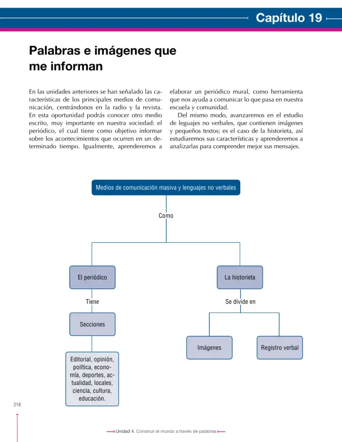 Página 216 de Lenguaje 6° · Secundaria Activa