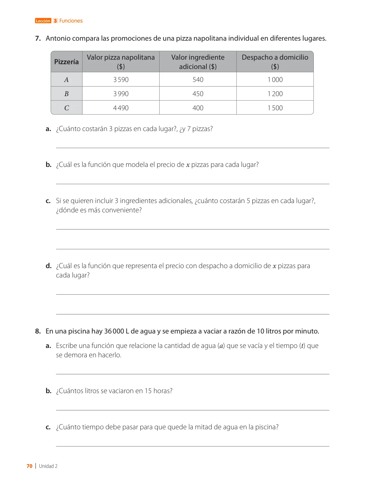 Miniatura página 72 de Matemática – Octavo Básico | Texto del Estudiante MINEDUC – Descargar PDF · 2024