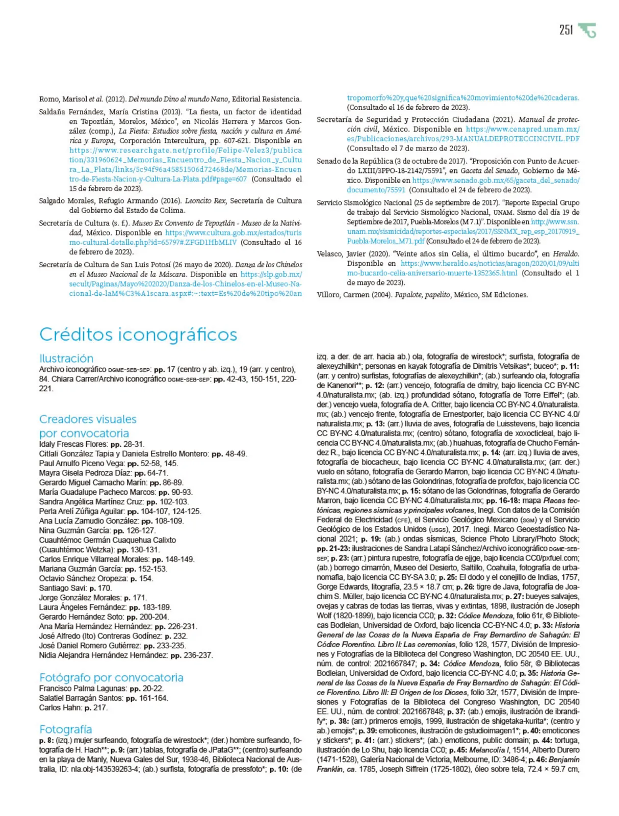 Página 252 de Múltiples lenguajes. Libro de Educación Primaria Grado 5° Ciclo Escolar 2025 - 2026